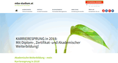 Desktop Screenshot of mba-studium.at