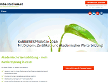 Tablet Screenshot of mba-studium.at