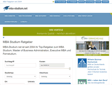 Tablet Screenshot of mba-studium.net
